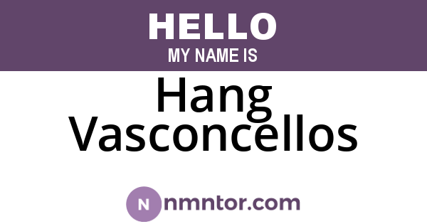 Hang Vasconcellos