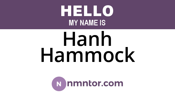 Hanh Hammock
