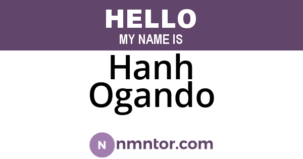 Hanh Ogando