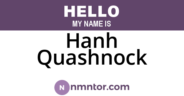 Hanh Quashnock