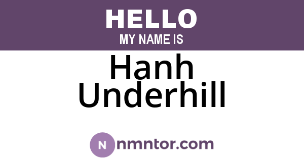Hanh Underhill