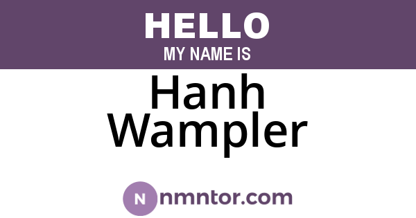 Hanh Wampler