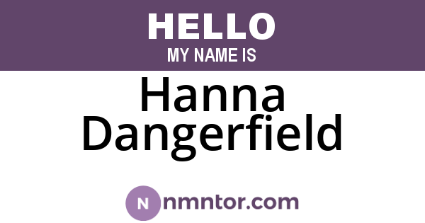 Hanna Dangerfield