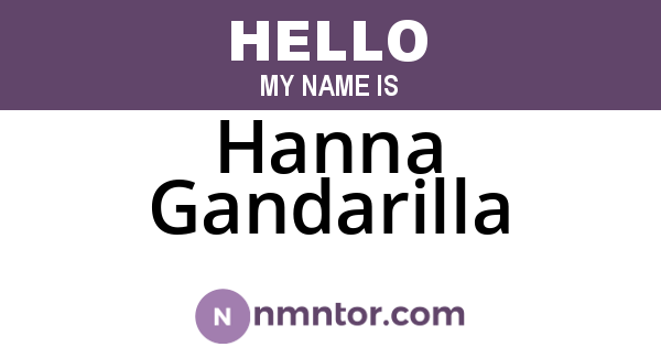 Hanna Gandarilla