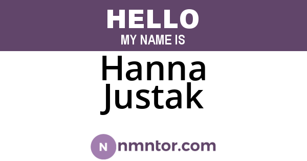Hanna Justak