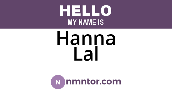 Hanna Lal