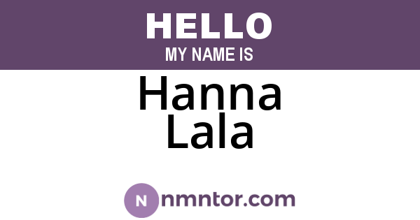Hanna Lala