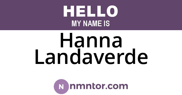 Hanna Landaverde