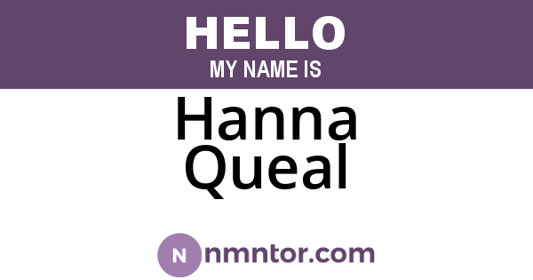Hanna Queal