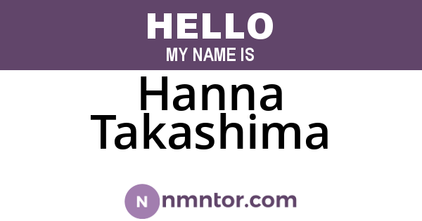 Hanna Takashima
