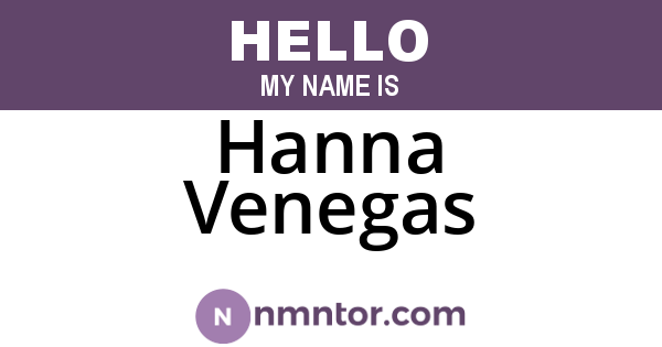 Hanna Venegas