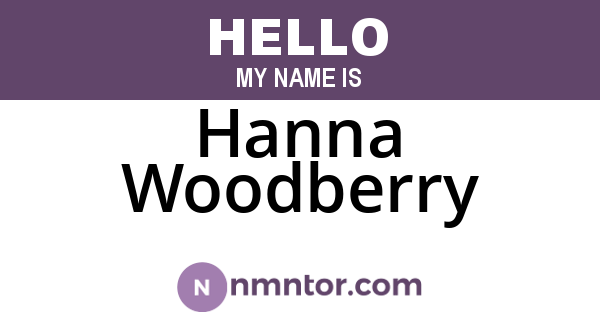 Hanna Woodberry