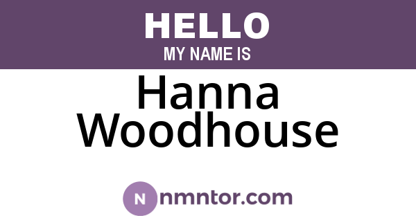 Hanna Woodhouse