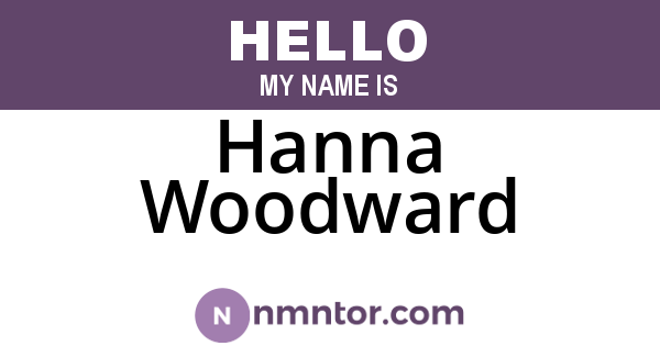 Hanna Woodward
