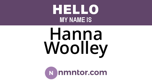 Hanna Woolley