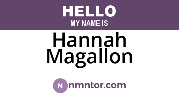 Hannah Magallon