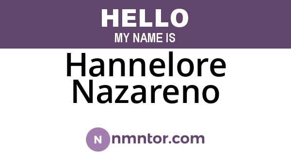 Hannelore Nazareno