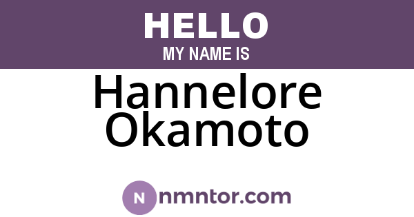 Hannelore Okamoto