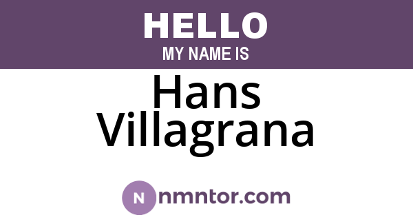 Hans Villagrana