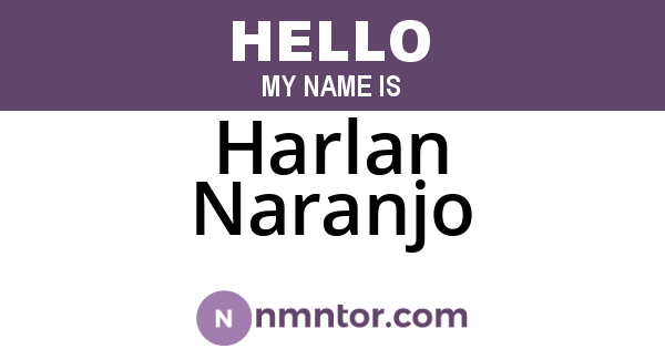 Harlan Naranjo
