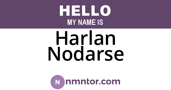 Harlan Nodarse