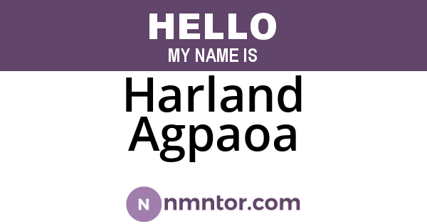 Harland Agpaoa