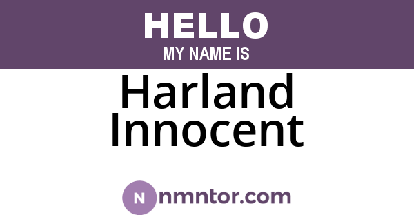 Harland Innocent