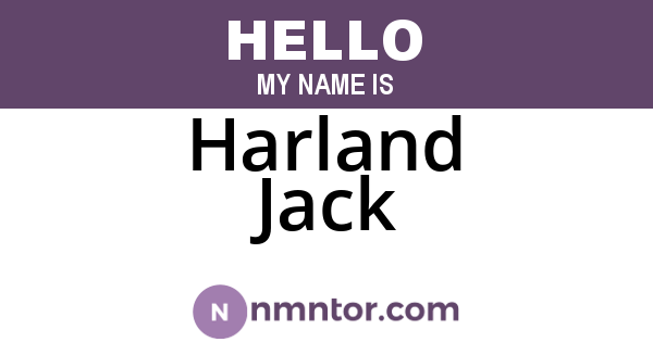 Harland Jack