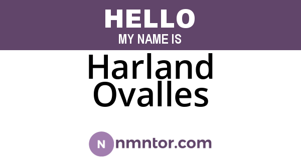 Harland Ovalles