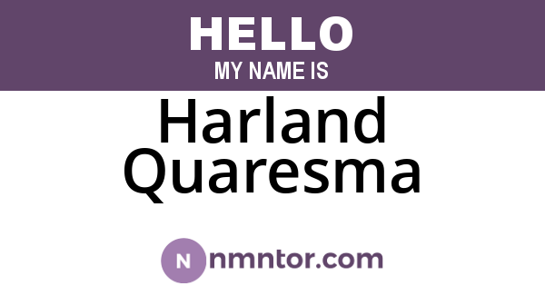 Harland Quaresma