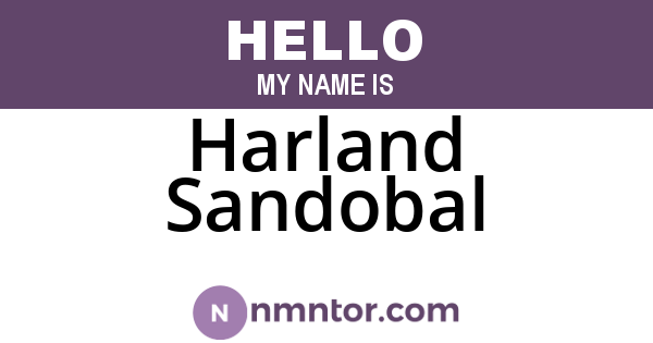 Harland Sandobal