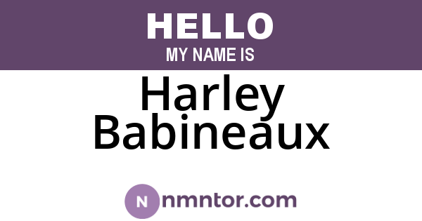 Harley Babineaux