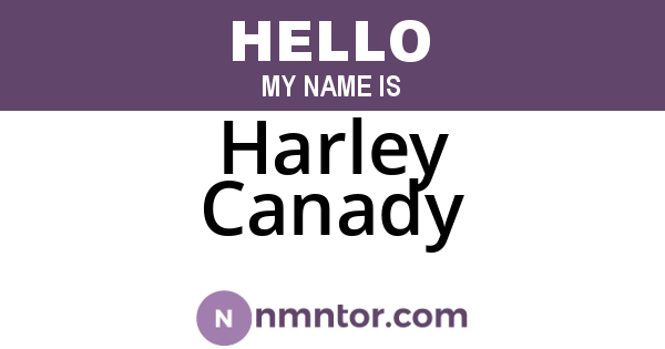 Harley Canady