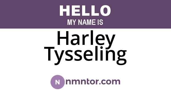 Harley Tysseling