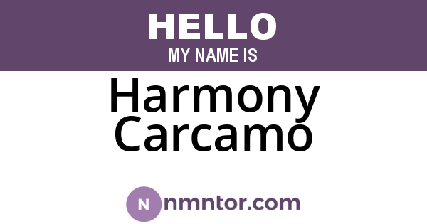Harmony Carcamo
