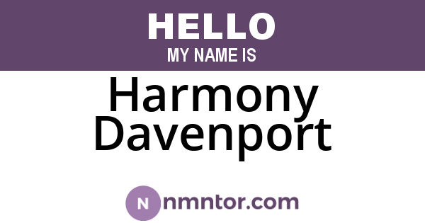 Harmony Davenport