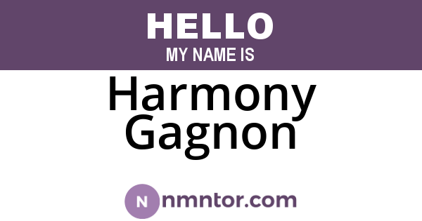 Harmony Gagnon