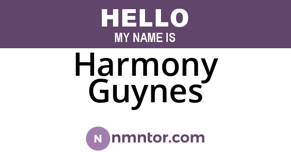 Harmony Guynes
