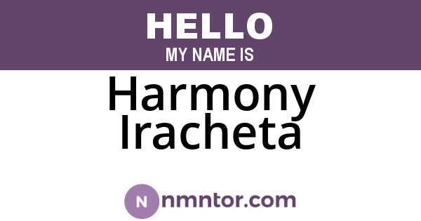 Harmony Iracheta