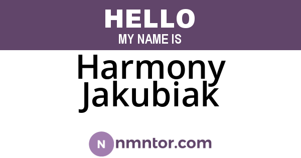 Harmony Jakubiak