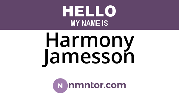 Harmony Jamesson