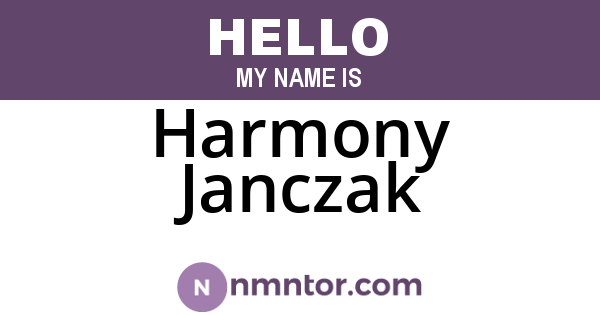 Harmony Janczak