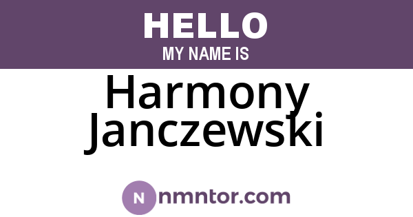 Harmony Janczewski