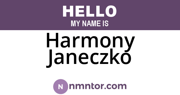 Harmony Janeczko