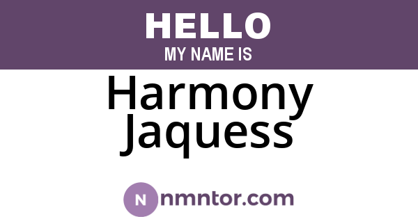 Harmony Jaquess