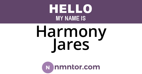 Harmony Jares