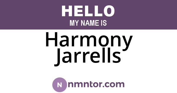 Harmony Jarrells