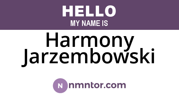 Harmony Jarzembowski