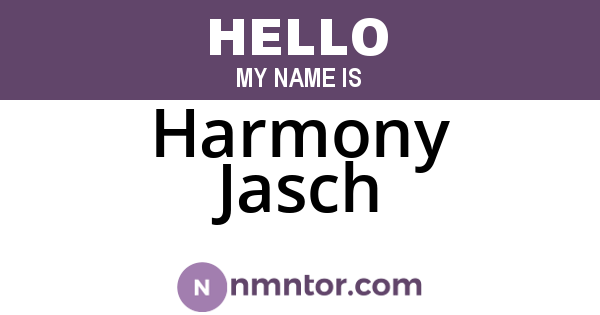 Harmony Jasch