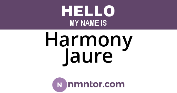 Harmony Jaure